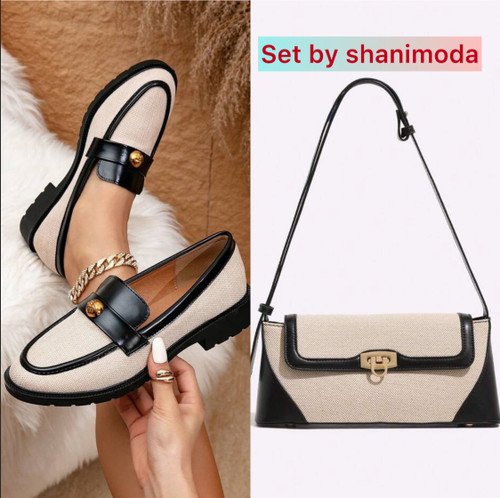 ست کیف و کفش.کیف و کفش زنانه.کیف زنانه.کفش زنانه.لوفر زنانه