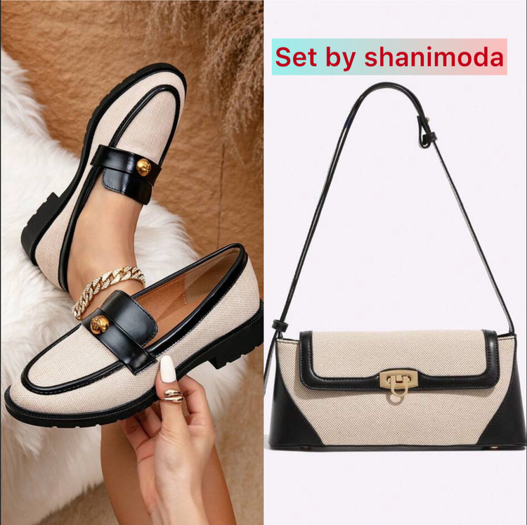 ست کیف و کفش.کیف و کفش زنانه.کیف زنانه.کفش زنانه.لوفر زنانه