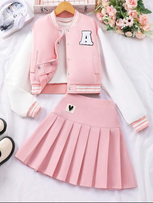 ست دخترانه. ست سوییشرت و دامن. ست بچگانه. سوییشرت دخترانه