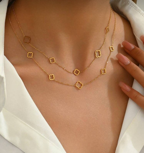 گردنبند زنانه. گردنبند استیل. بدلیجات. ونکلیف