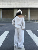 ست سوییشرت وشلوار سایز بزرگ زنانه برند shein مدل 23