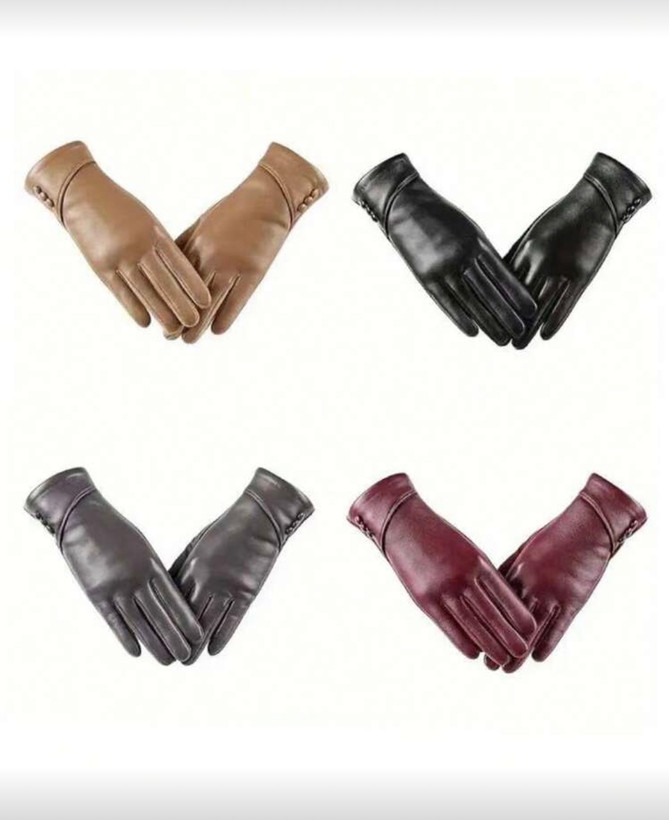 دستکش زنانه. دستکش چرم زنانه.