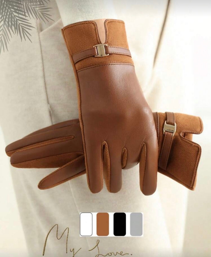 دستکش زنانه. دستکش چرم زنانه