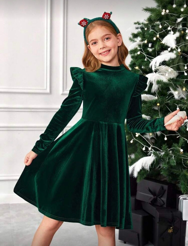 پیراهن بچگانه. پیراهن دخترانه. پیراهن مخمل دخترانه.