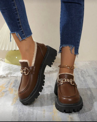 لوفر زناته. کفش زنانه. لوفر زمستانی