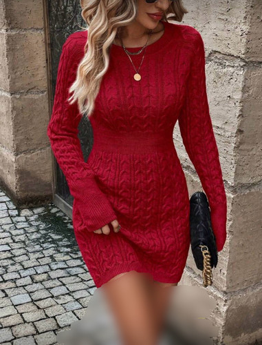 پیراهن زنانه. پیراهن بافت زنانه. پیراهن زمستانه