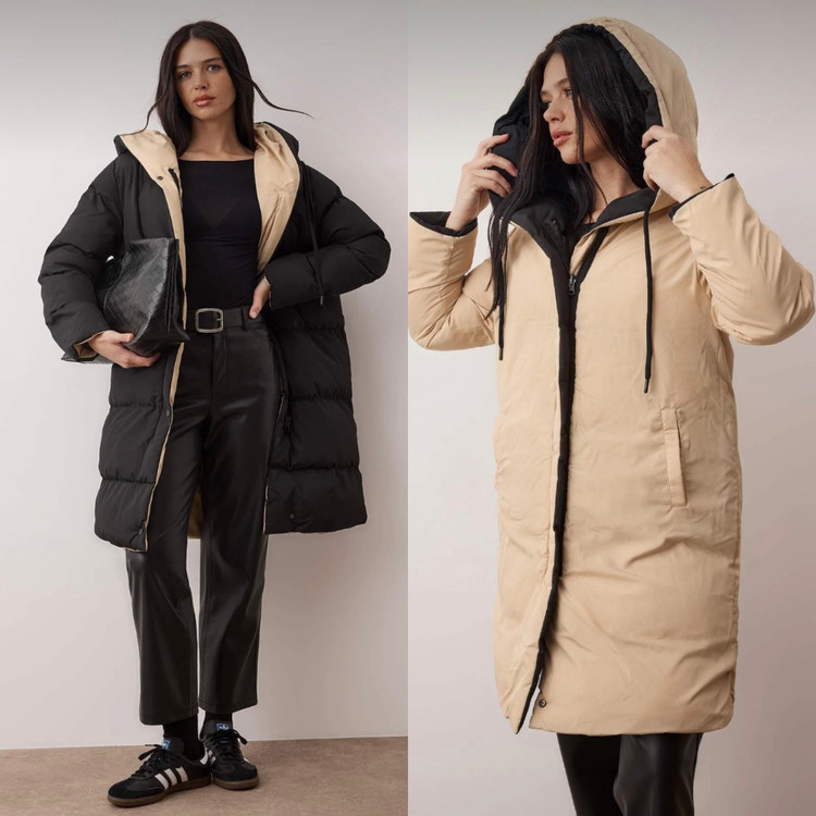 کاپشن زنانه. کاپشن بلند. کاپشن دورو. پافر زنانه. کاپشن زنانه ترک