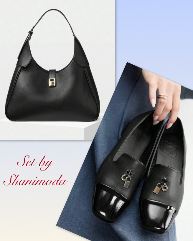 ست کیف و کفش. ست کیفو کفش زنانه. کیفوکفش زنانه. کیف شیک زنانه. لوفر زنانه. کیفو کفش مشکی