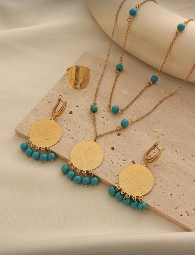 سرویس بدلیجات. بدلیجات زنانه. گردنبند. گوشواره. دستبند. انگشتر