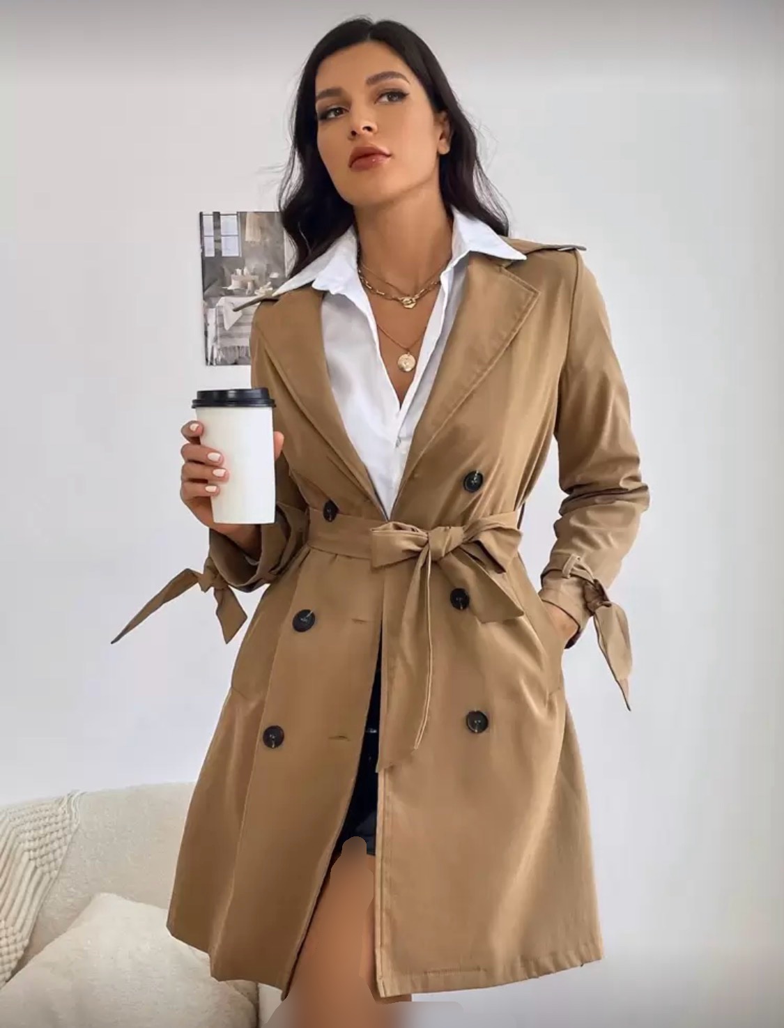 ترنچکت زنانه برند shein
